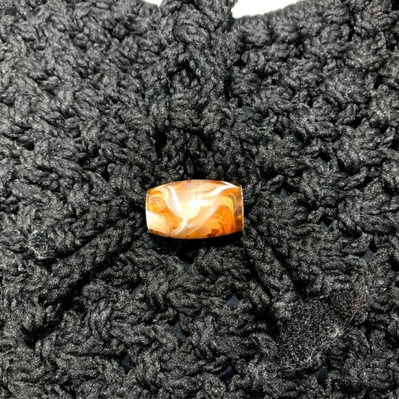 VINTAGE Handmade Crochet Macrame Bag - Picture 5 of 8